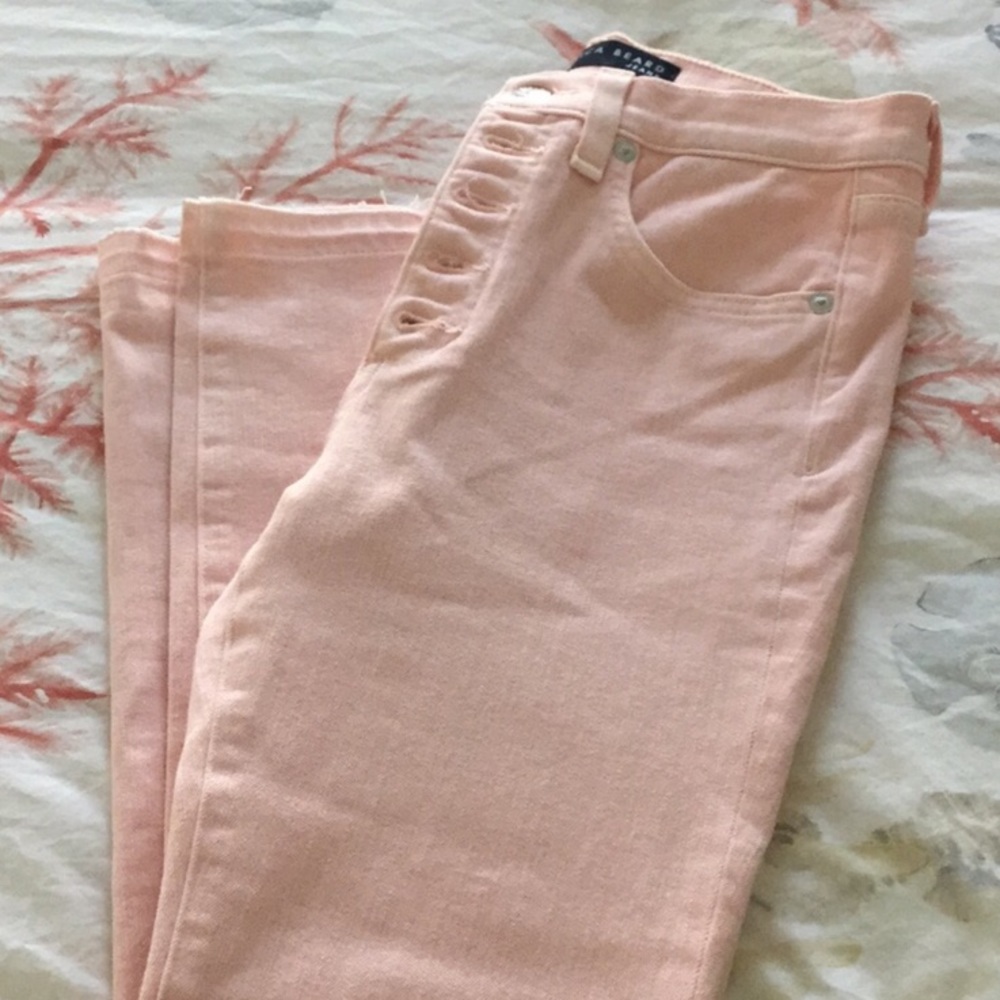 Veronica Beard raw hem skinny hi rise jeans